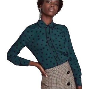 Best 25+ Deals for Green Zara Polka Dot Top | Poshmark